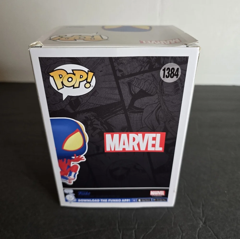 Funko Pop! Marvel Comics SPIDER-BOY #1384 Debut Figure SDCC Exclusive Sticker